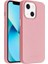 Qıalıno Apple iPhone 13 Için Manyetik Şarjlı Deri Kaplamalı Pc Telefon Kılıfı - Pembe (Yurt Dışından) 2