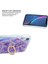 Apple iPhone Xr Için Döner Standlı Tpu Galvanik Mermer Desenli 2.0mm Imd Iml Telefon Kılıfı - Koyu Mor (Yurt Dışından) 2