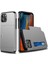 Hello- U Apple iPhone 12 Mini 5.4 Inç Uyumlu Kart Yuvalı Plastik Tpu Telefon Kılıfı- Gri (Yurt Dışından) 1