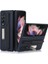 Galaxy Z Fold 3 5g Için Hakiki Deri + Pc Ayrılabilir Kalem Yuvalı Standlı Telefon Kılıfı - Mavi (Yurt Dışından) 1