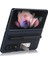 Galaxy Z Fold 3 5g Için Hakiki Deri + Pc Ayrılabilir Kalem Yuvalı Standlı Telefon Kılıfı - Mavi (Yurt Dışından) 4