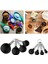 8 Parça Ölçüm Kaşık Kaşık Paslanmaz Çelik Kolu ile Set Protein Tozu Siyah (Yurt Dışından) 3