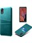 Galaxy Xcover 5 Için Pu Deri Kaplamalı Sert Pc Çift Kart Yuvalı Telefon Kılıfı - Koyu Pembe(Yurt Dışından) 1