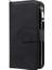 Apple iPhone 13 Mini Için Çizilmeye Dayanıklı Fermuarlı Standlı Pu Deri + Tpu Telefon Kılıfı - Siyah 5