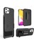 Apple iPhone 12 Için Döner Klipsli Pc + Tpu Telefon Kılıfı - Siyah 1