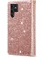 Galaxy S22 Ultra 5g Için Kayışlı Simli Manyetik Kapaklı Telefon Kılıfı - Pudra Pembe(Yurt Dışından) 3