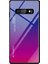 Galaxy S10 Için Gradyan Renkli Temperli Cam Tpu + Pc Telefon Kılıfı 2