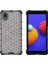 Galaxy A01 Core Için Bal Peteği Desenli Şok Geçirmez Tpu + Pc Telefon Kılıfı 1