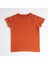 Organik Erkek Çocuk Kısa Kollu T-Shirt - Kiremit 2
