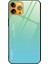 Apple iPhone 13 Mini 5.4 Inç Uyumlu Degrade 9 H Temperli Cam + Tpu Aşınmaya Dayanıklı Hibrit Telefon Kılıfı - Turkuaz / Mavi 1