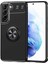 Samsung Galaxy S22 Plus Uyumlu Kılıf Autofocus Shockprof Ravel Yüzüklü Standlı Slikon Kapak Siyah 1