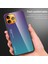 Apple Iphone 13 Mini 5.4 Inç Uyumlu Degrade 9 H Temperli Cam + Tpu Aşınmaya Dayanıklı Hibrit Telefon Kılıfı - Mavi /pembe (Yurt Dışından) 5