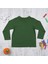 Organik Erkek Çocuk Uzun Kollu T-Shirt - Koyu Yeşil 2