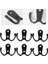 10 Adet 2 Pronged Ceket Kanca Duvara Monte 2 Delik Havlu Askısı Palto Şapka Giyim (Siyah) | Robe Hooks (Yurt Dışından) 3