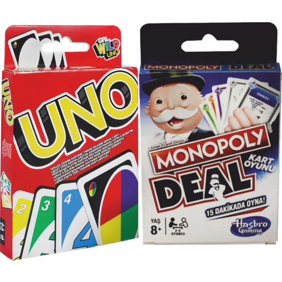 Elux Uno Klasik ve Monopoly 2'si Bir Arada