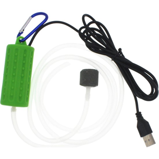 USB Akvaryum Oksijen Balık Tankı Hava Pompası Havalandırıcı Süper Sessiz Verimli Yeşil Pompalar (Yurt Dışından)