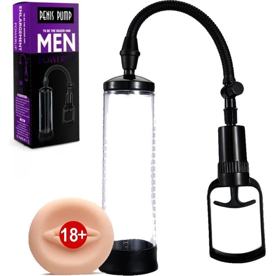 Trendmağaza Yeni Nesil Geliştirilmiş Tetik Mekanizmalı Penis Pompası+ Vajina Başlığı GG1-P821-2