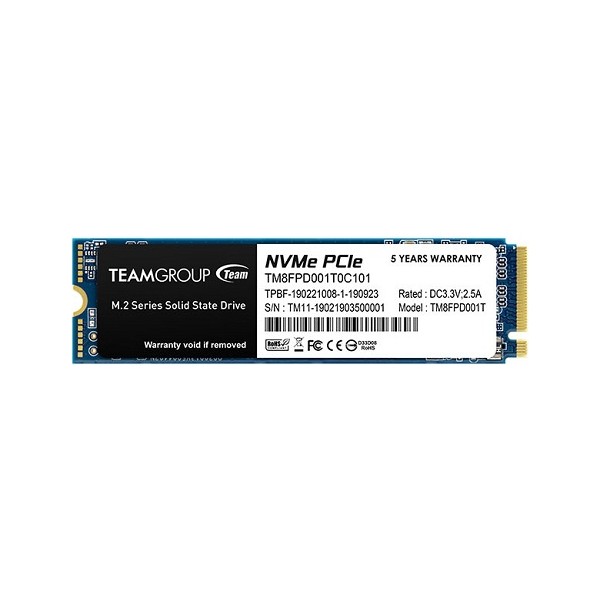 Team MP33 Pro TM8FPD001T0C101 PCI-Express 3.0 1 TB M.2 SSD
