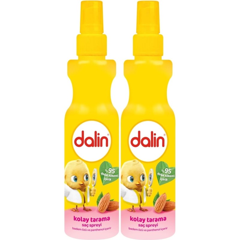 Dalin Kolay Saç Tarama Spreyi 200ML Badem Özlü (2 Li Set)