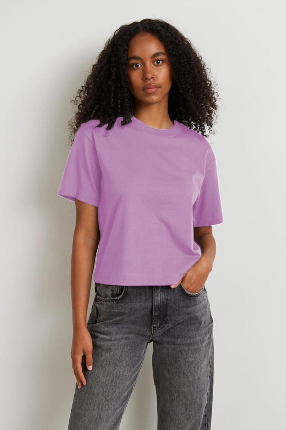 Madmext Mad Girls Gri Tişört MG1284