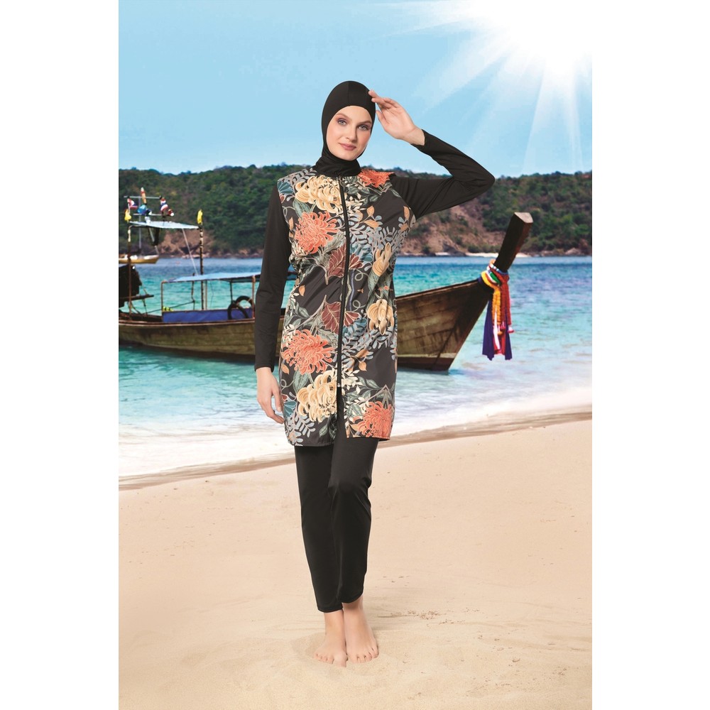 Rukomayo Çiçek Desenli O Yaka Paraşüt Mikro ( Çabuk Fiyatı