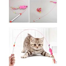 Palay Home Kedi Oyuncak Peluş Balık Hedef Çıngırak Oyun Oltası 90 cm