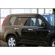 Ebal Oto Nissan X-Trail Krom Cam Çıtası 6 Prç. 2007-2014 Arası P.çelik