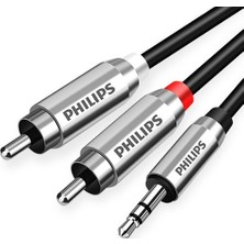 Philips SWR2120C/93 3.5 mm Stereo Aux Kablo / Rca Erkek Ses Kablosu - 2 Metre