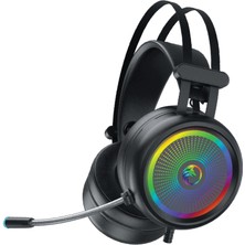 Gametech Feel Siyah USB 7.1 Version Rgb Ledli Gaming Oyuncu Mikrofonlu Kulaklık