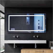 Global Led Mirror 120X80 cm Ledli Ayna Dresuar Hol Koridor Duvar Salon Banyo Wc Ofis Çocuk Yatak Odası Boy