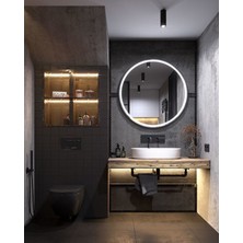 Global Led Mirror 75 cm Ledli Ayna Dresuar Hol Koridor Duvar Salon Banyo Wc Ofis Çocuk Yatak Odası Boy