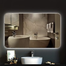 Global Led Mirror 50X65 cm Ledli Ayna Banyo Aynası Dekoratif Ayna Boy Ayna Salon Duvar Ayna