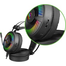 Gametech Vol-I Siyah USB 7.1 Version Rgb Ledli Gaming Oyuncu Mikrofonlu Kulaklık