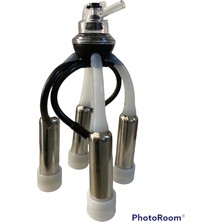 Uludagmak Süt Sağım Makinesi 160CC Paslanmaz Kılıflı Silikon Lastikli Sağım Demeti