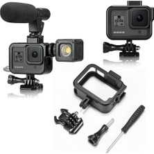 Ayex Hero 8 Alüminyum Kafes Çerçeve Gopro Hero 8 Uyumlu