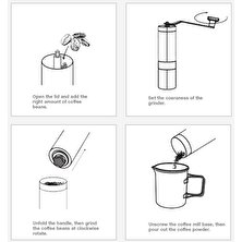 Generic Kolay Temiz Konik Burr Paslanmaz Çelik Yıkanabilir El Krank Manuel Kahve Öğütücü Seyahat Ayarlanabilir Ayar Taşınabilir Mutfak | Manuel Kahve Öğütücüleri (Yurt Dışından)