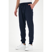 Mmetalic Lacivert Erkek Eşofman Altı Etiketli Arka ve Yan Cepli Regular Fit