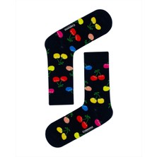 Carnaval Socks Renkli Kiraz Desenli Renkli Çorap