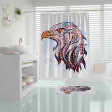 Zethome Tropik Eagle Banyo Duş Perdesi Tek Kanat 1X180X200
