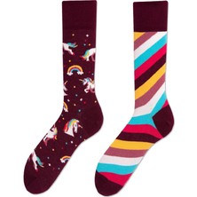 Carnaval Socks Sağlı Sollu Unicorn Desenli Renkli Çorap