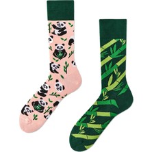 Carnaval Socks Sağlı Sollu Panda Desenli Renkli Çorap