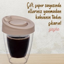 Yayke Kapaklı El Yakmaz Termos Bardak
