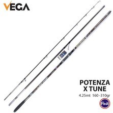 Vega Potenza X-Tune 4,25 mt 160-310 gr Atarlı 3 Parça Surf Olta Kamışı  Olta Kamış