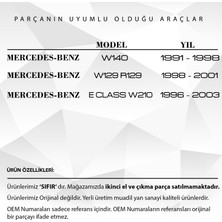 Alpha Auto Part Mercedes W210,W140 Için Katlanır Yan Aynalar Cam Destek Tamir Parçası Seti