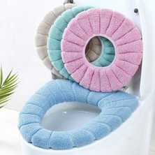 Kalavika Kalınlaşmış Tuvalet Yastık Kış Yumuşak Yıkanabilir Ortak Iskandinav Tuvalet Koltuk Pedleri Ev Banyo Lavabo Yastık Tuvalet Set (Yurt Dışından)