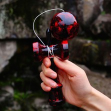 Lovoski Kendama Oyuncakları ile Çatlak Boya ile Her Türlü Çocuk Top Oyunları ile Ahşap Oyuncaklar Kendama ile String - Siyah(Yurt Dışından)