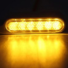 Homyl 2 Adet LED Dönüş Sinyal Göstergesi Blinker Dc 12 V Kehribar Için Cruiser Gümüş (Yurt Dışından)