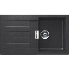 Schock Signus D100 Magma Siyah Tezgah Üstü 86 cm Granit Eviye