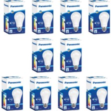 Panasonic LED Lamba 10 Adet 14W -100W E27 1500 Lümen Beyaz Işık Flora