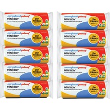 Newtechplast Çöp Torbası Mini Boy Beyaz 40 x 50 cm 40'lı x 10 Rulo